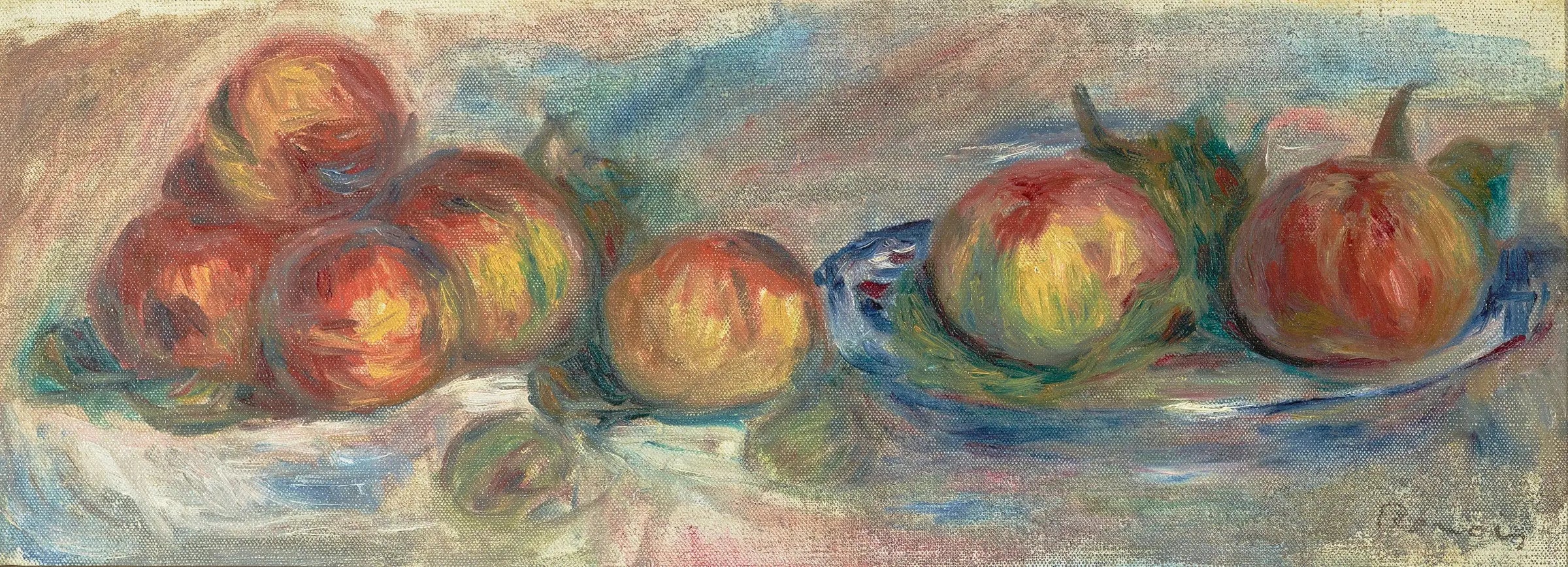 Reproduction du tableau « Nature morte aux pommes - Pierre-Auguste Renoir » par Alpha Reproduction en peinture à l’huile