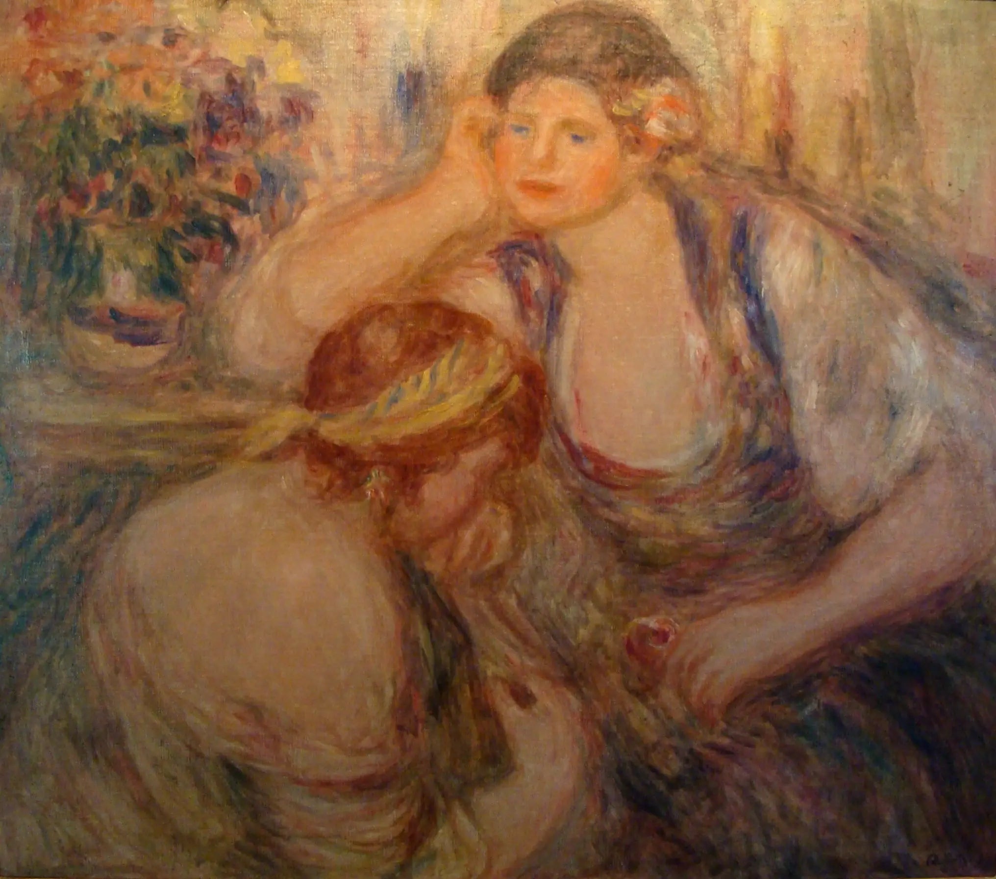 Reproduction du tableau « La Sérénade - Pierre-Auguste Renoir » par Alpha Reproduction en peinture à l’huile