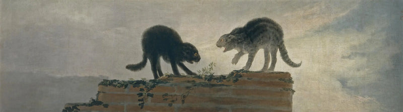 Walka kotów - Francisco de Goya
