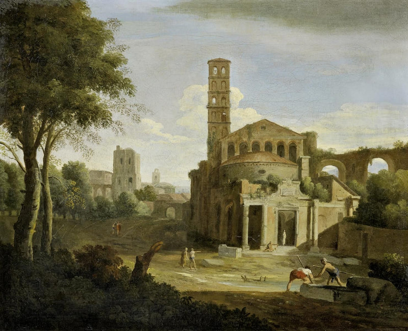Włoski pejzaż ruin - Sebastiano Ricci