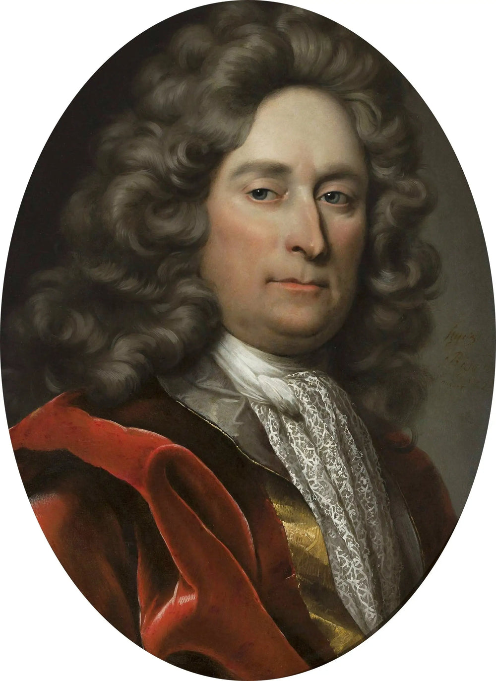Portrait d’un homme dans une perruque grise. - Hyacinthe Rigaud - Alpha Reproduction