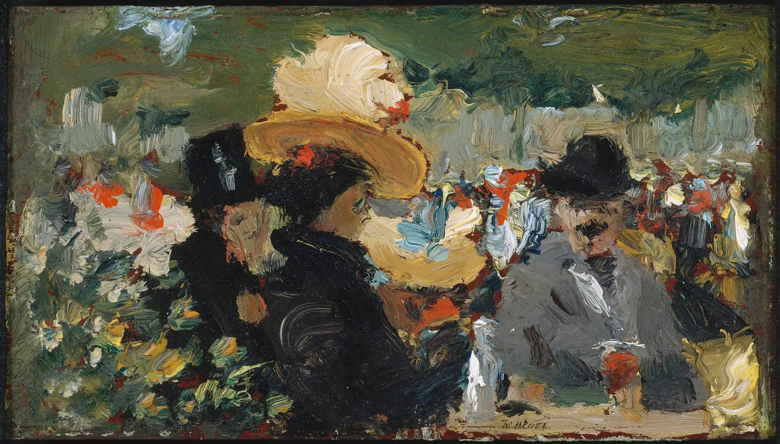 Café Bleu Saint-Cloud - Robert Henri - Alpha Reproduction