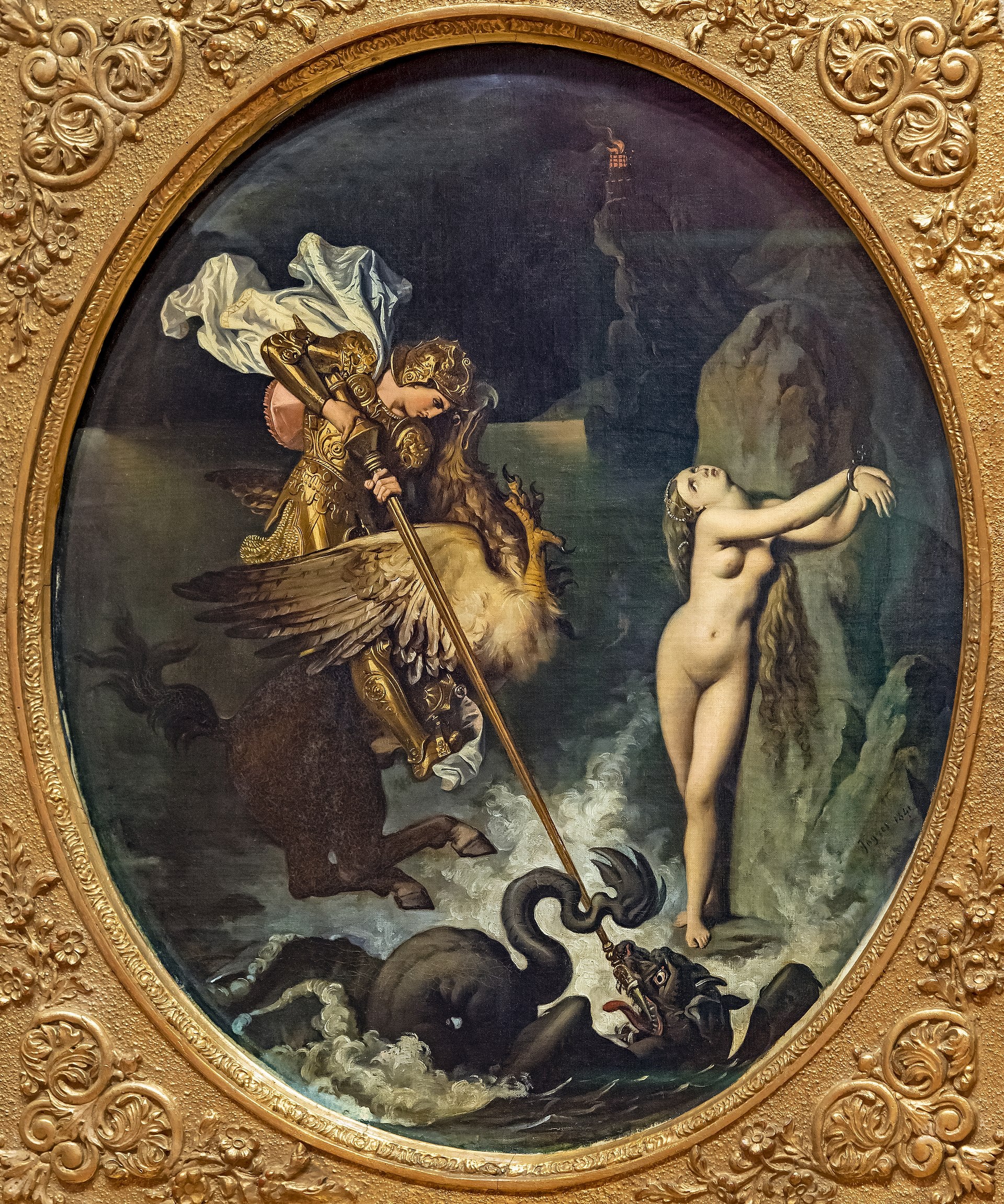 Roger uwalniający Angélique - Jean-Auguste-Dominique Ingres