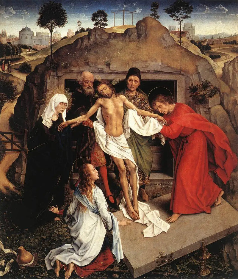Lamentacja nad martwym Chrystusem i Złożenie do grobu - Rogier van der Weyden