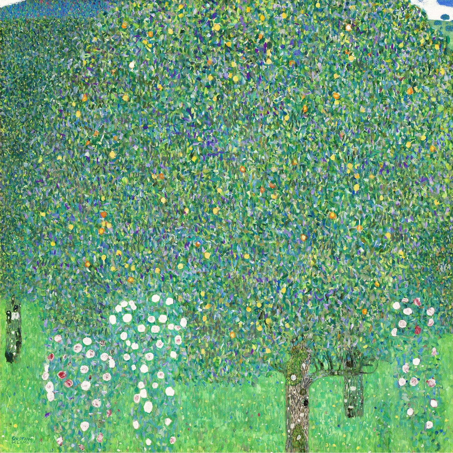 🌳🌸 Róże pod drzewami – Gustav Klimt (1905)