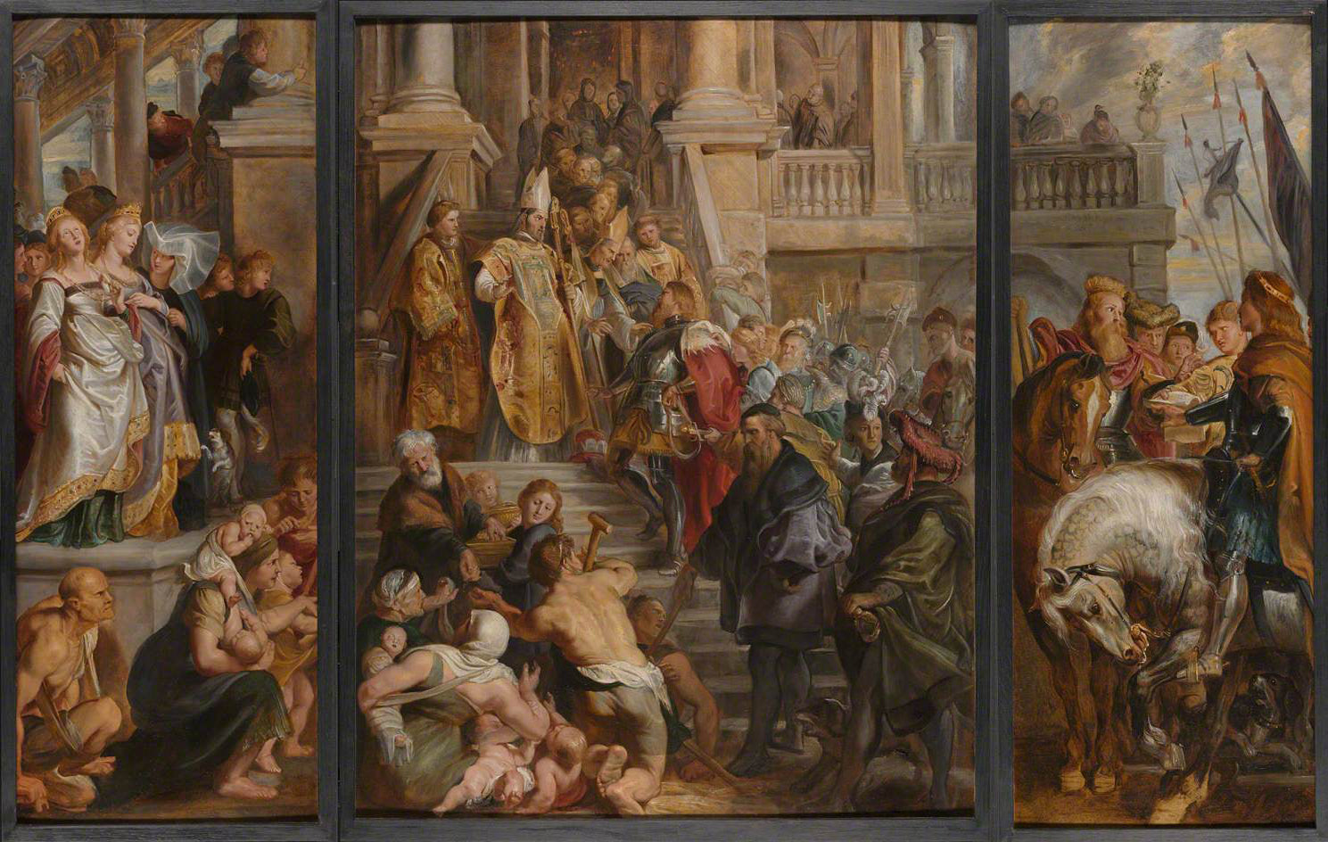 Szkic olejny do ołtarza św. Bawona, Gand - Peter Paul Rubens