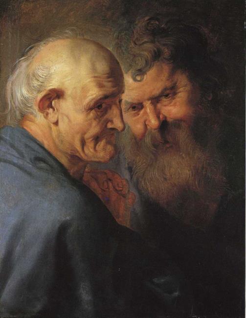 Dwie głowy apostołów - Peter Paul Rubens