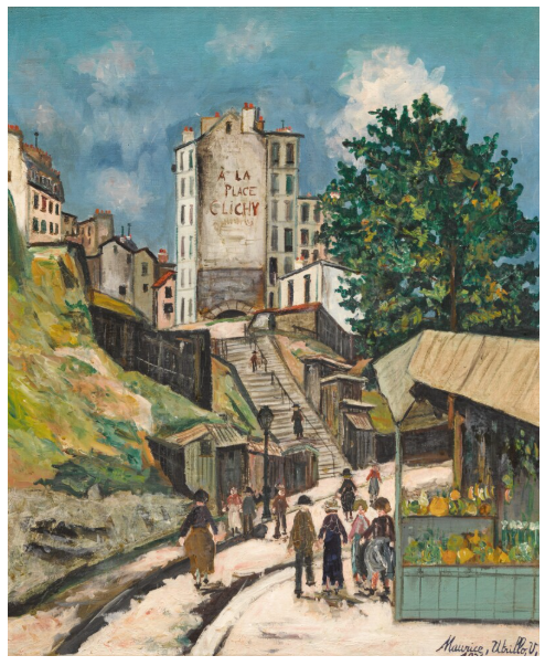 Rue Ronsard, Montmartre - Maurice Utrillo