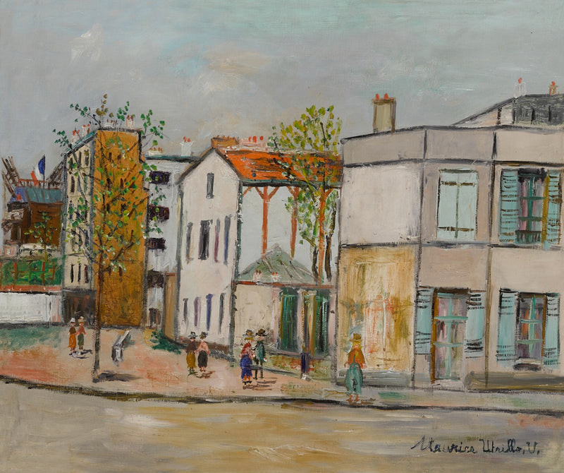 Rue à Montmartre (1950) - Maurice Utrillo