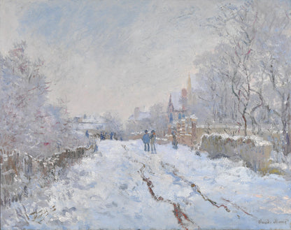 Ulica pod śniegiem w Argenteuil – Claude Monet, 1875