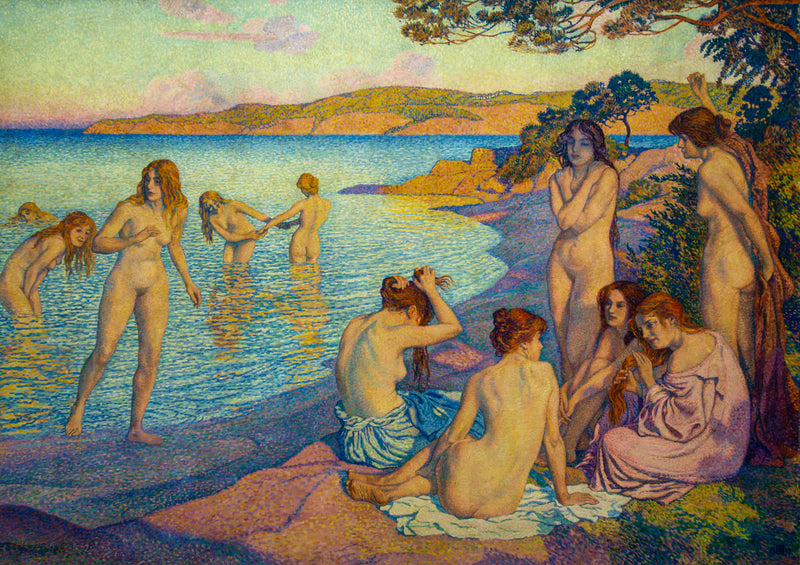 Godzina objęta pocałunkiem - Théodore van Rysselberghe