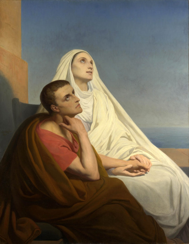 Święci Augustyn i Monika - Ary Scheffer