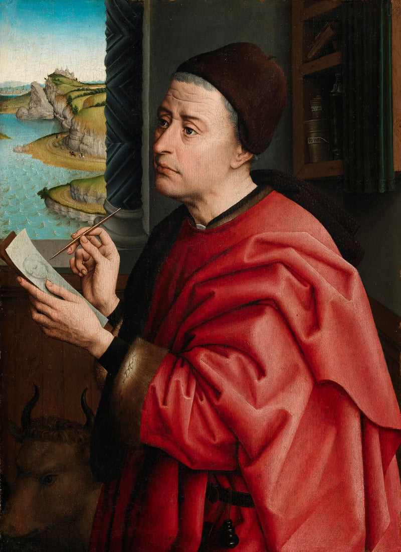 Święty Łukasz przedstawiający Dziewicę - Rogier van der Weyden