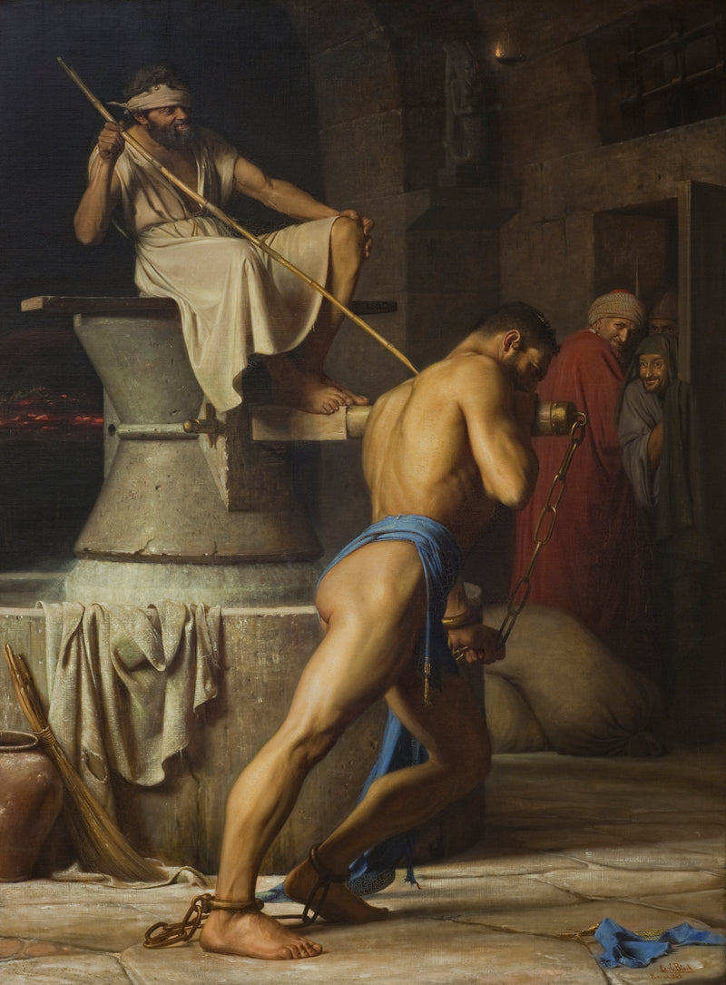 Samson i Filistyni - Carl Heinrich Bloch