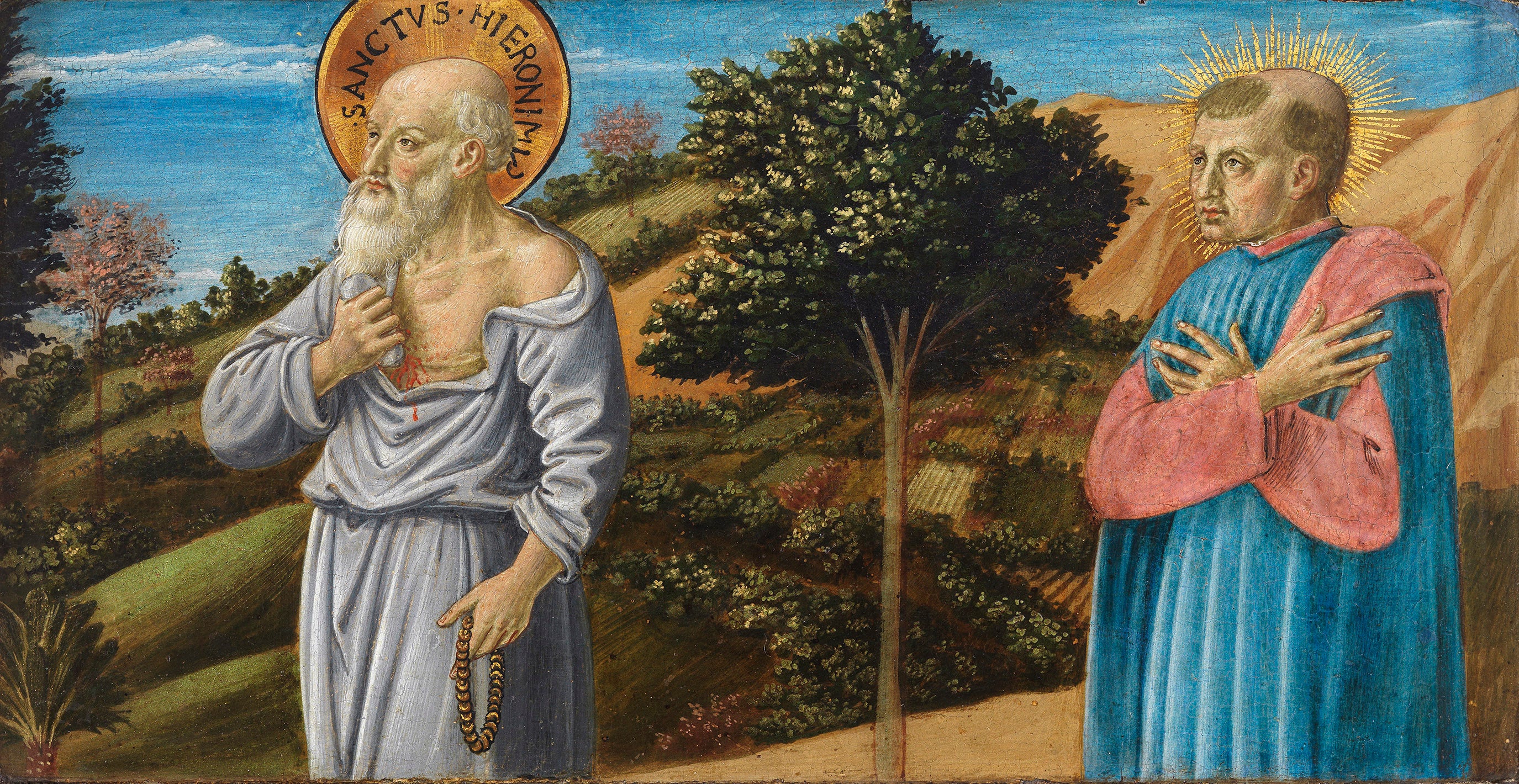 Saint Jérôme et le bienheureux Bartolo Buompedoni de San Giminiano - Benozzo Gozzoli