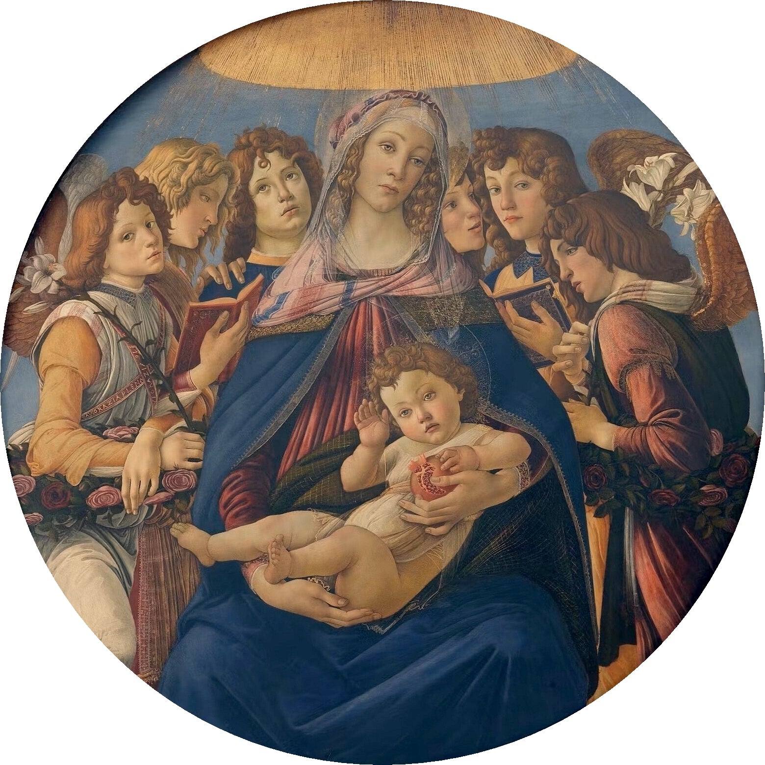 Madonna z granatem - Sandro Botticelli