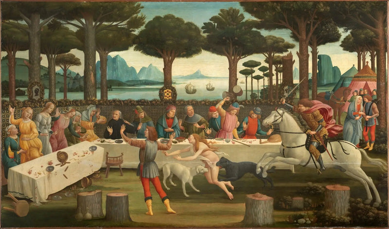 Historia Nastagio degli Onesti - Sandro Botticelli