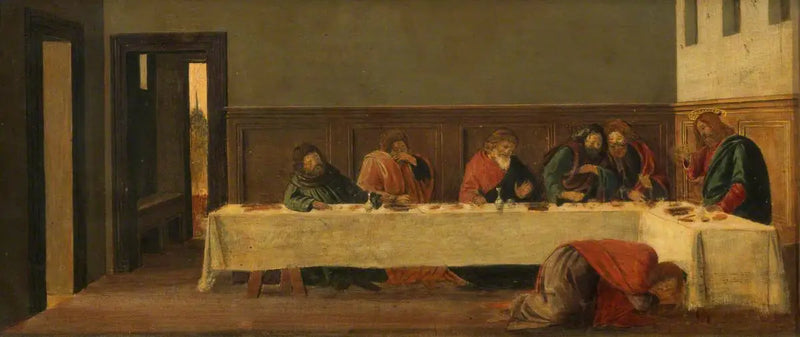 Uczta u Szymona (predella, drugi panel) - Sandro Botticelli