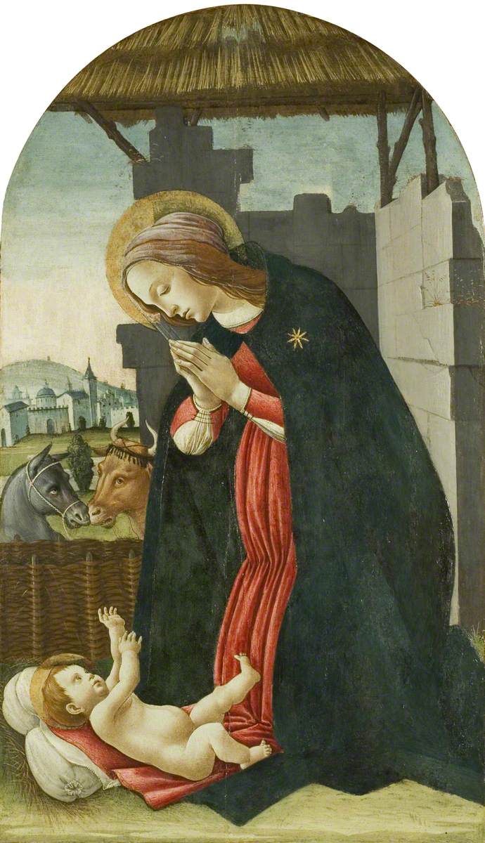 Madonna czcząca Dzieciątko Jezus - Sandro Botticelli