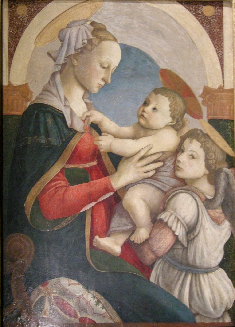 Madonna z Dzieciątkiem i aniołem - Sandro Botticelli