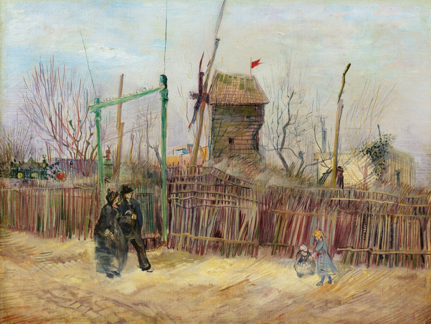 🎡Scena uliczna w Montmartre Vincent van Gogh (1887)