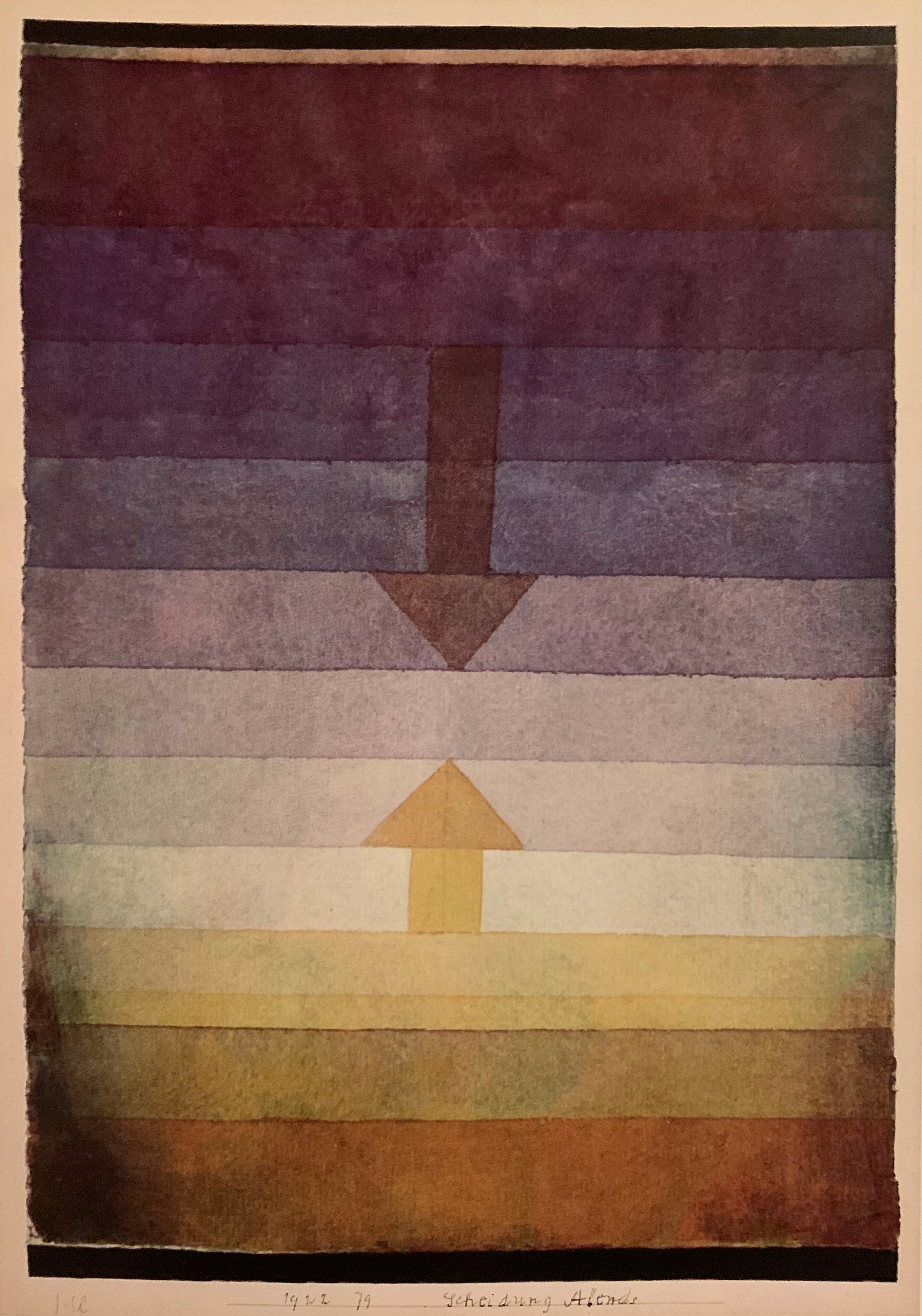 Separacja, wieczorem - Paul Klee