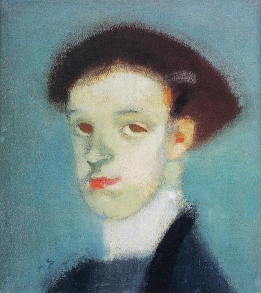 Laulajatar, vihreä (1916) - Helene Schjerfbeck