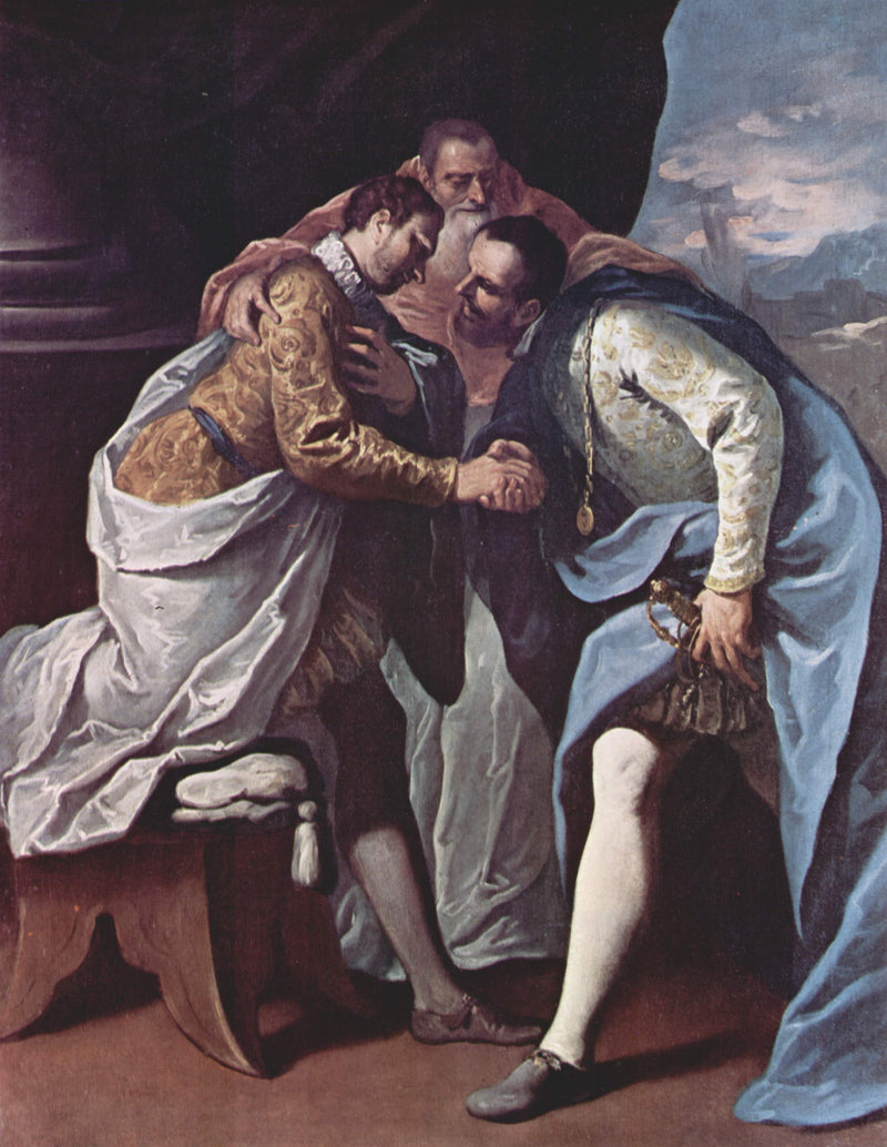 Paweł III pojednaje Franciszka I i Karola V - Sebastiano Ricci