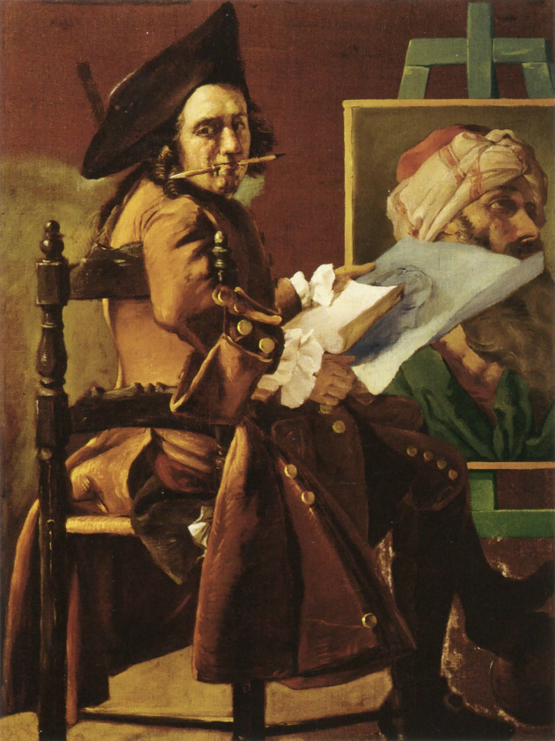 Autoportret przy sztaludze - Pierre Subleyras