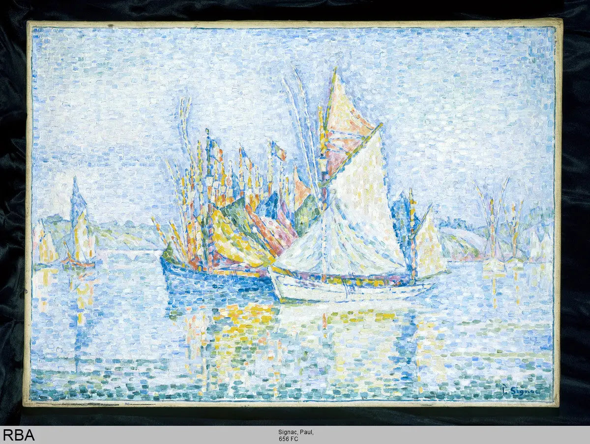Reproduction du tableau « Concarneau, le port - Paul Signac » par Alpha Reproduction en peinture à l’huile