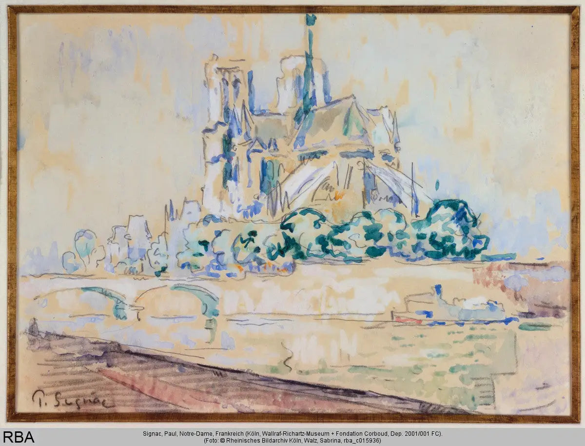 Reproduction du tableau « Notre-Dame - Paul Signac » par Alpha Reproduction en peinture à l’huile