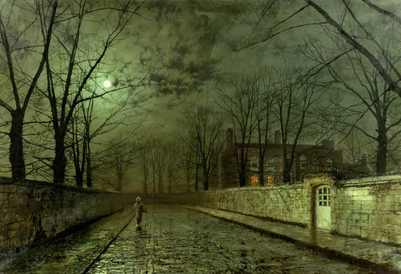 Srebrzysta Księżycowa Poświata - John Atkinson Grimshaw