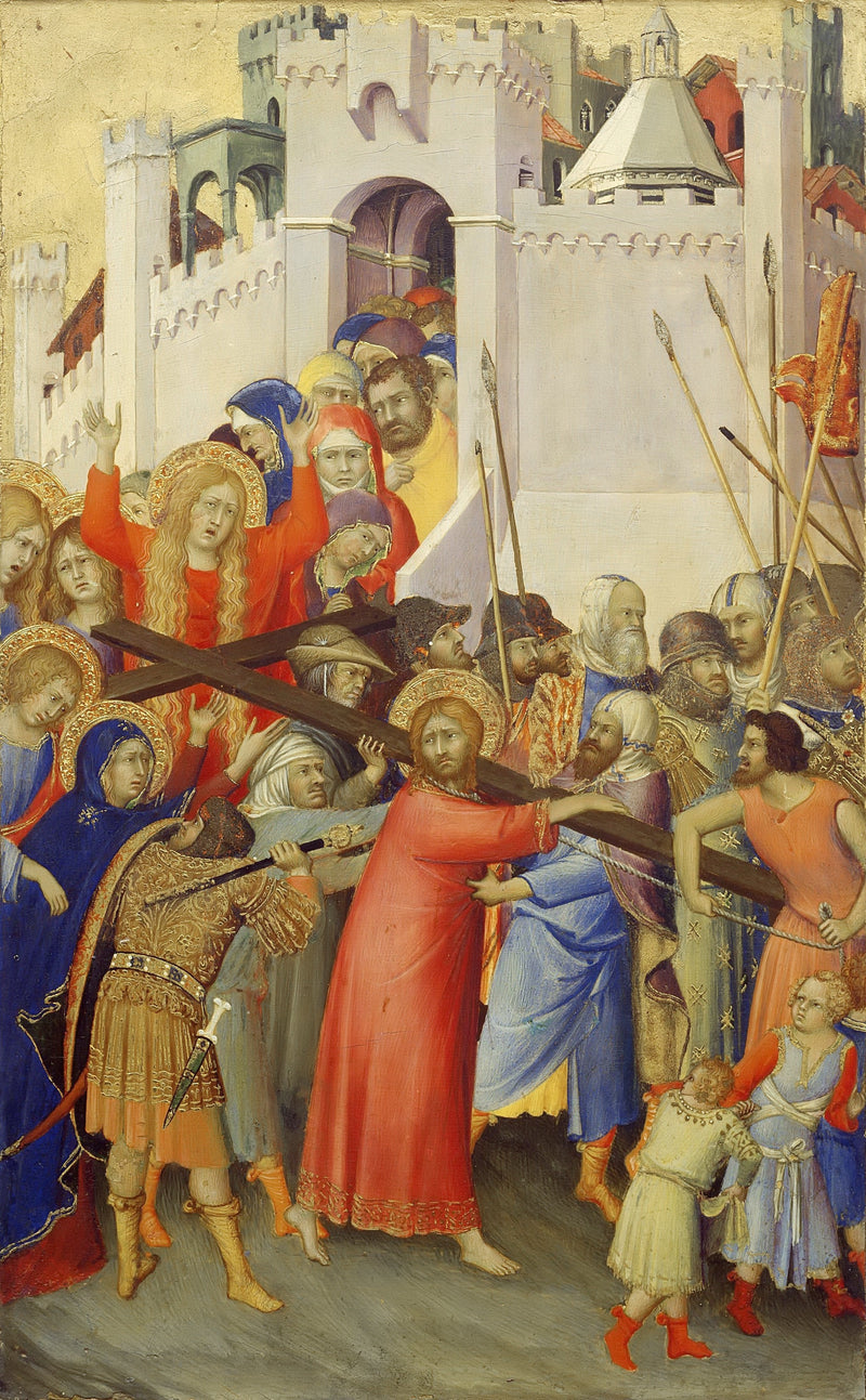 Nioszenie Krzyża - Simone Martini