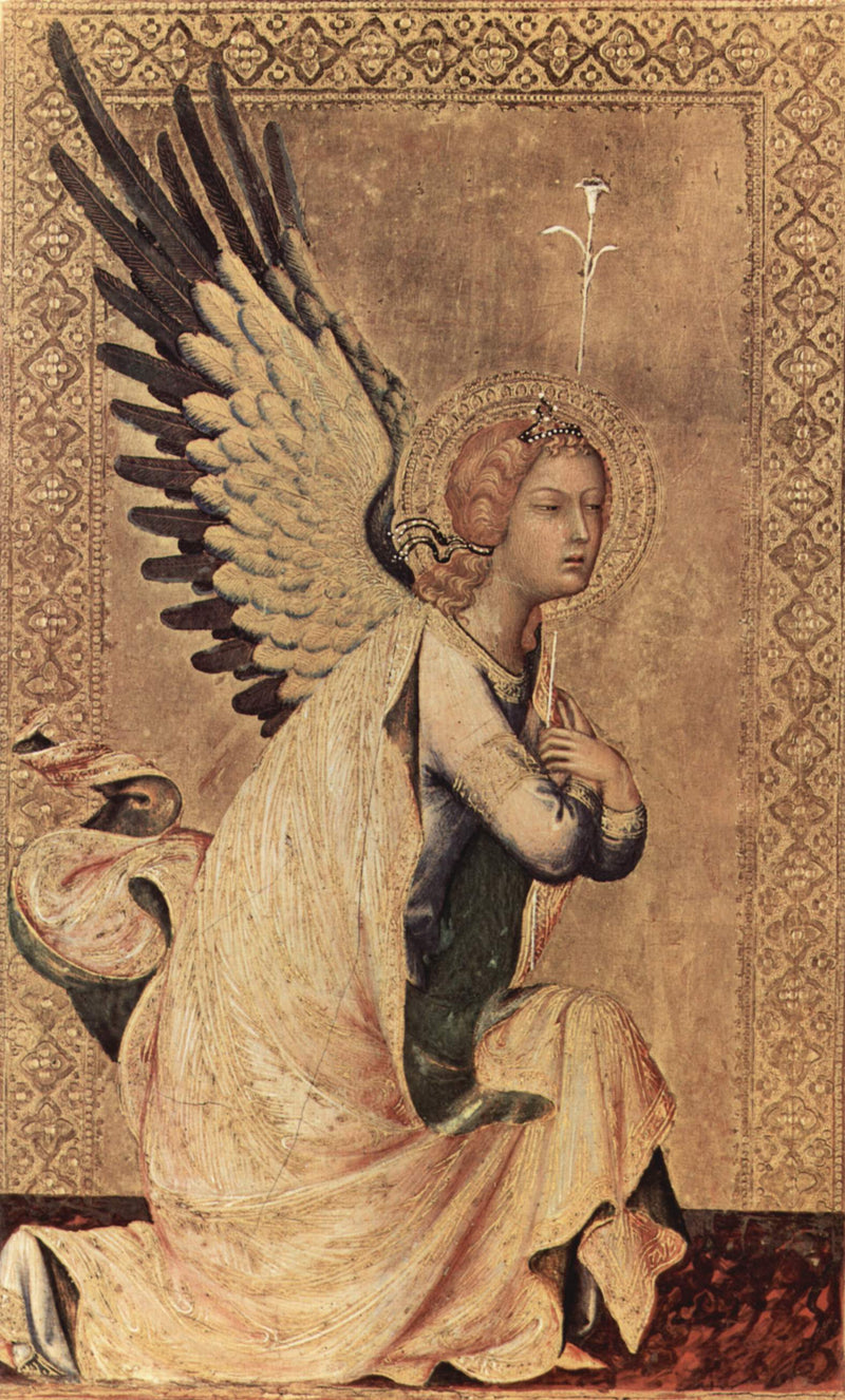Anioł Zwiastowania - Simone Martini