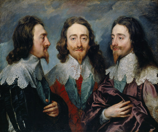 👑 Potrójny portret Karola I – Anthony van Dyck (ok. 1635–1636)