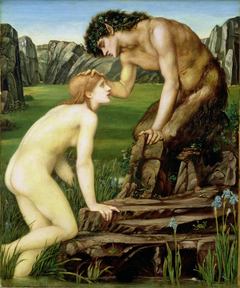 Pan i Psyché - Edward Burne-Jones