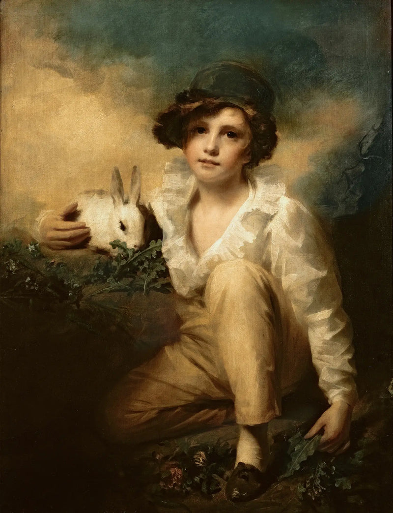 Chłopiec i królik - Henry Raeburn