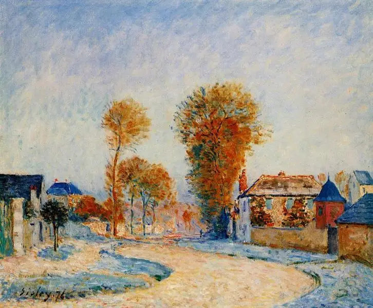 Pierwszy biały szron - Alfred Sisley