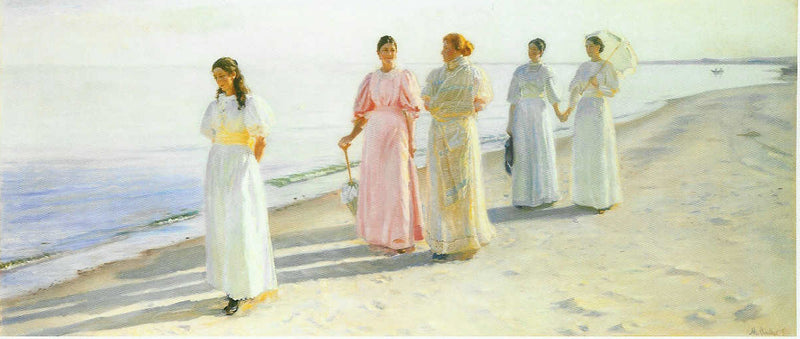 Promenade sur la plage de Skagen - Michael Peter Ancher