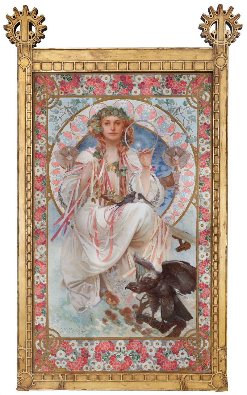 Portret Joséphine Crane-Bradley w Slavia - Alphonse Mucha