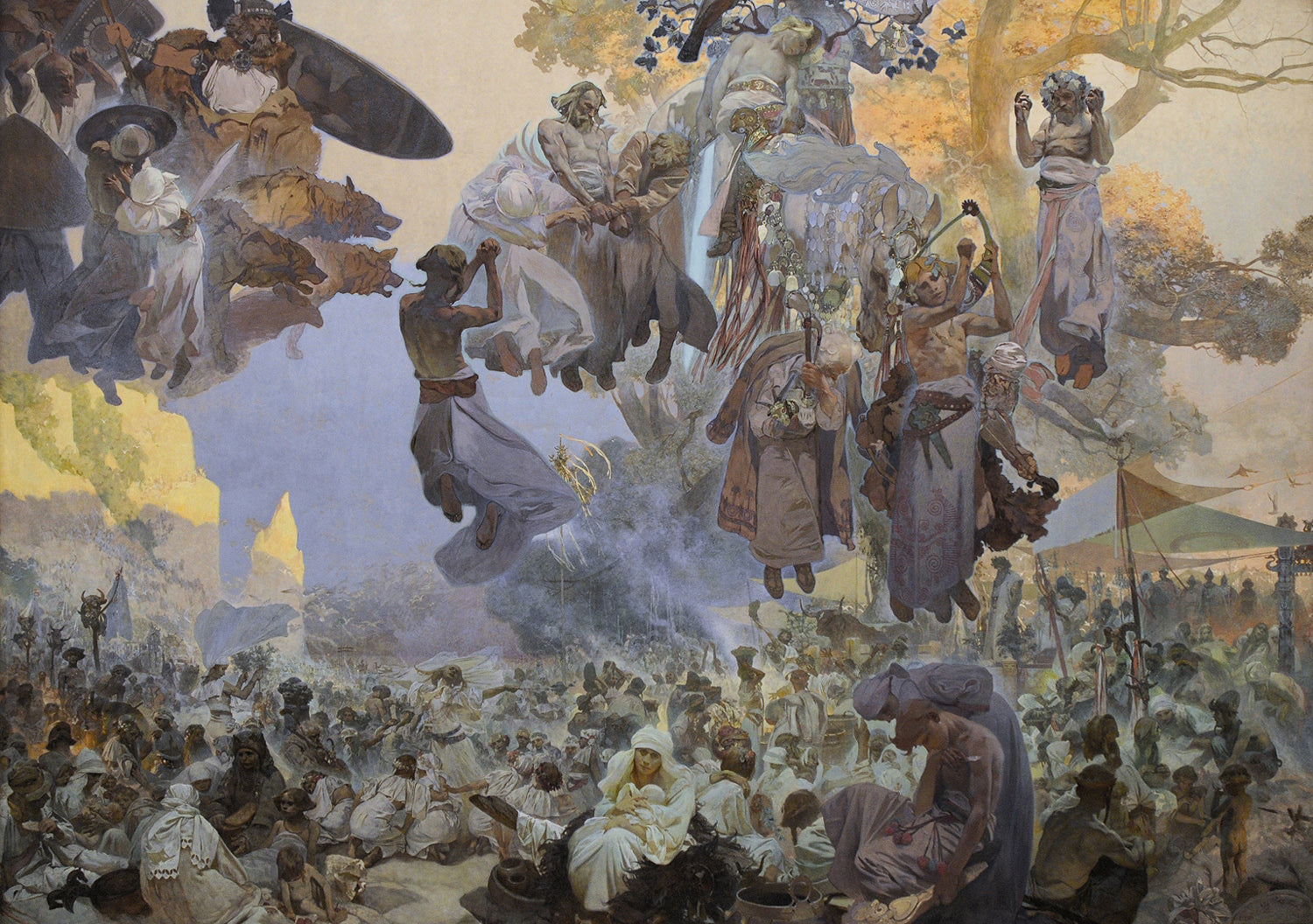 Uroczystość Svantovíta - Alphonse Mucha