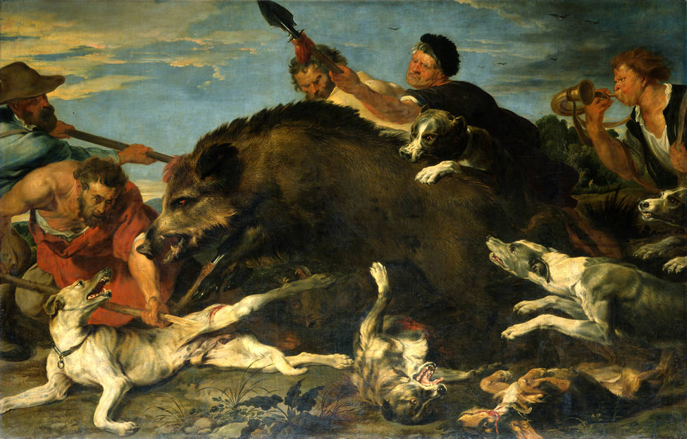 Une chasse au sanglier - Frans Snyders
