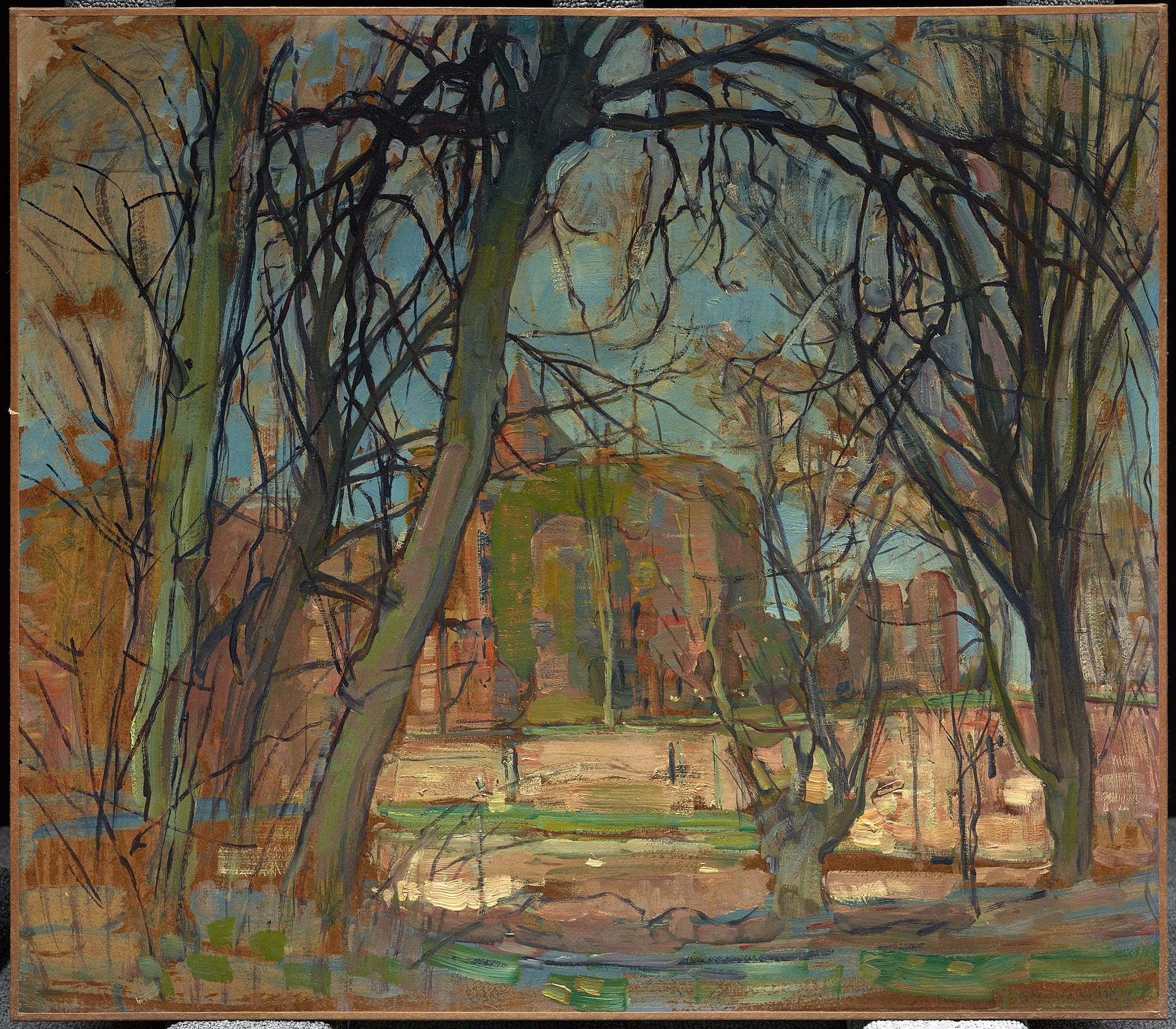 Wiosenne słońce (Lentezon): Ruina zamku Brederode - Piet Mondrian