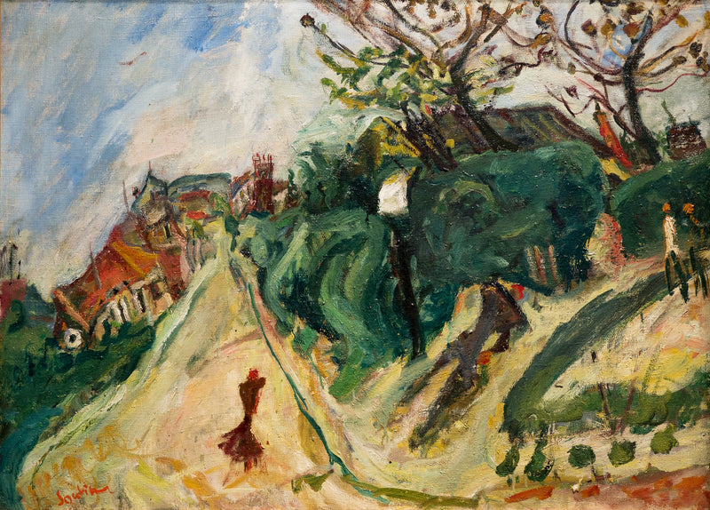 Pejzaż z postaciami - Chaim Soutine