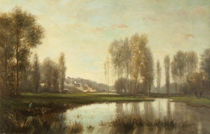 Scena nad rzeką - Stanislas Lépine