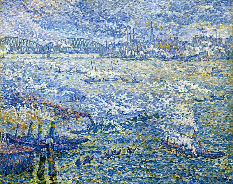 Rotterdam - Parowce - Paul Signac