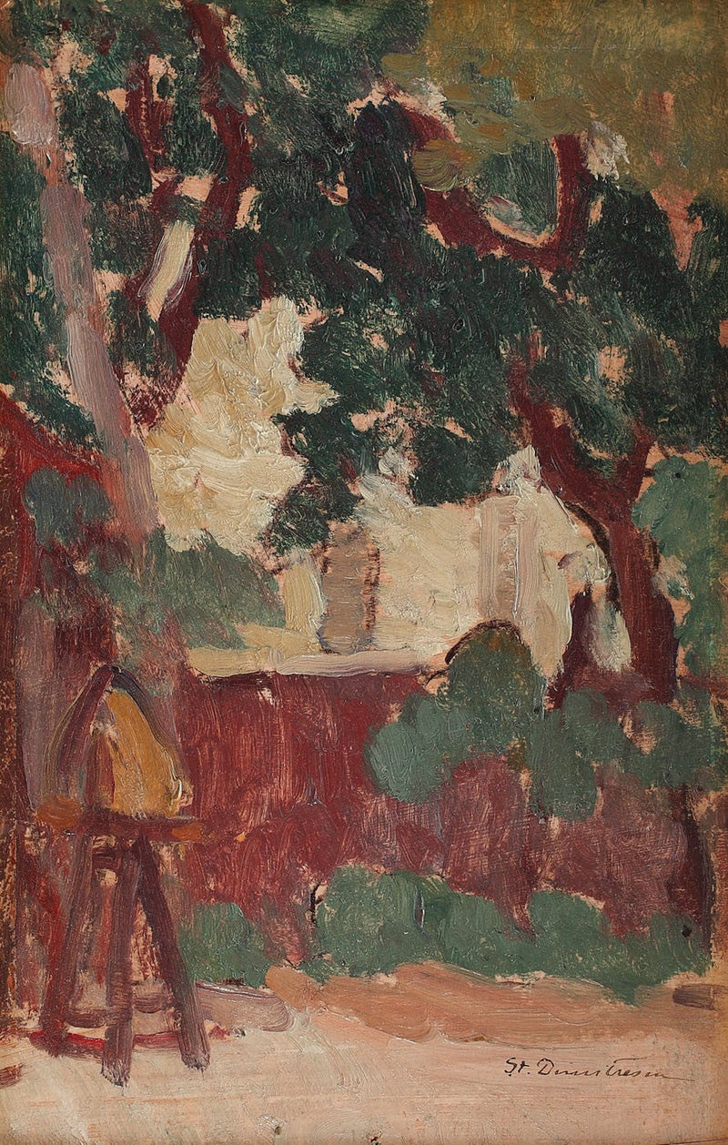 Au chevalet - Ștefan Dimitrescu