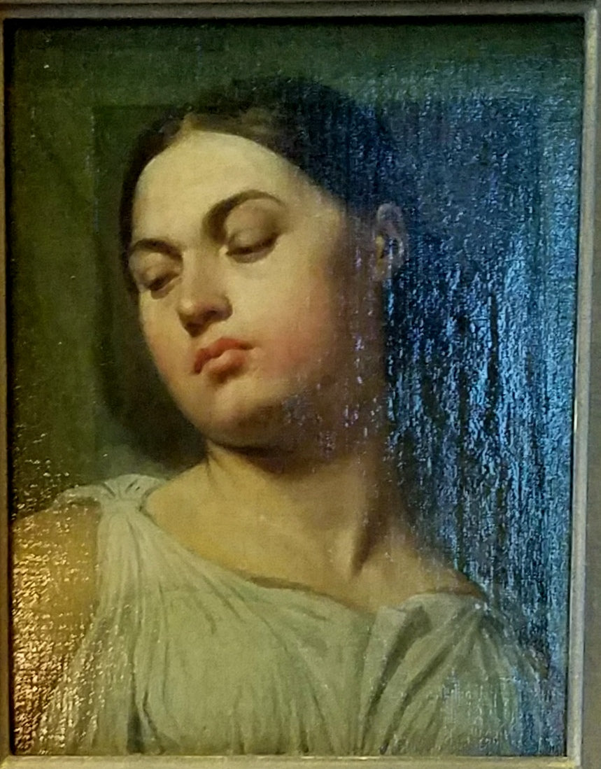 Głowa Zwycięstwa, studium do apoteozy Homera - Jean-Auguste-Dominique Ingres