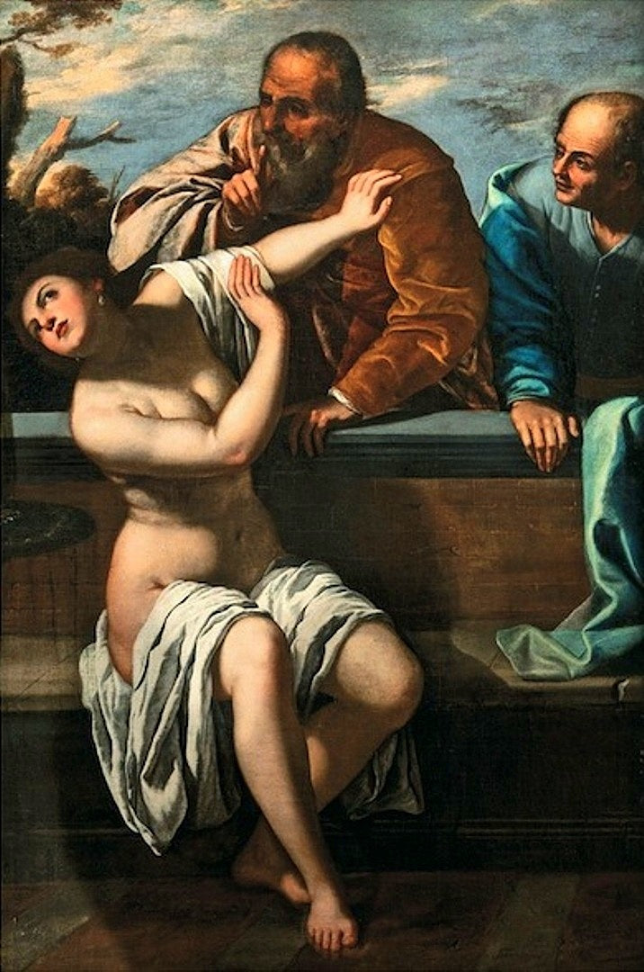 Suzanne et les Vieillards - atelier d'Artemisia Gentileschi - Bassano