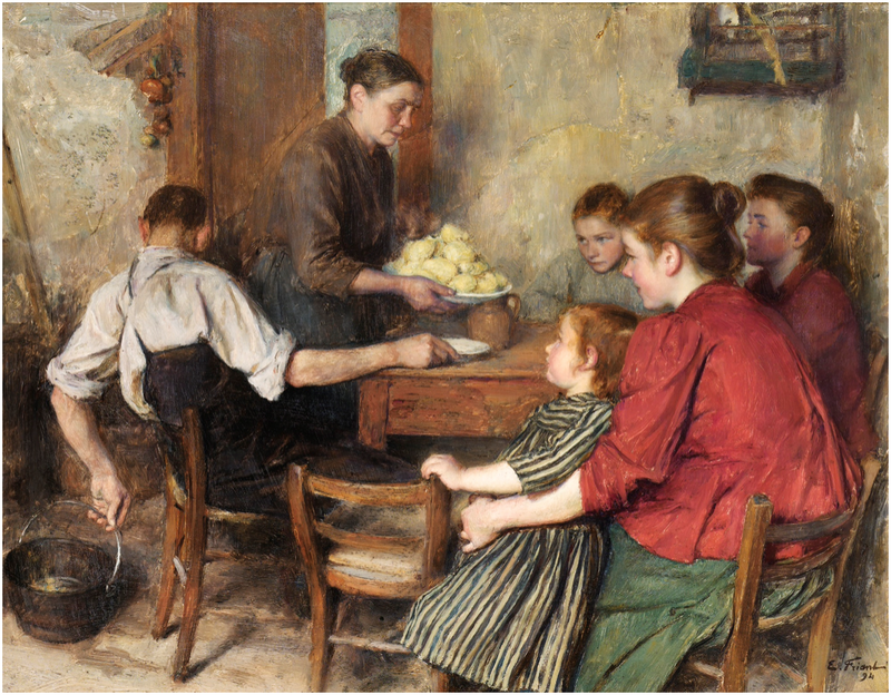 Le repas frugal - Émile Friant